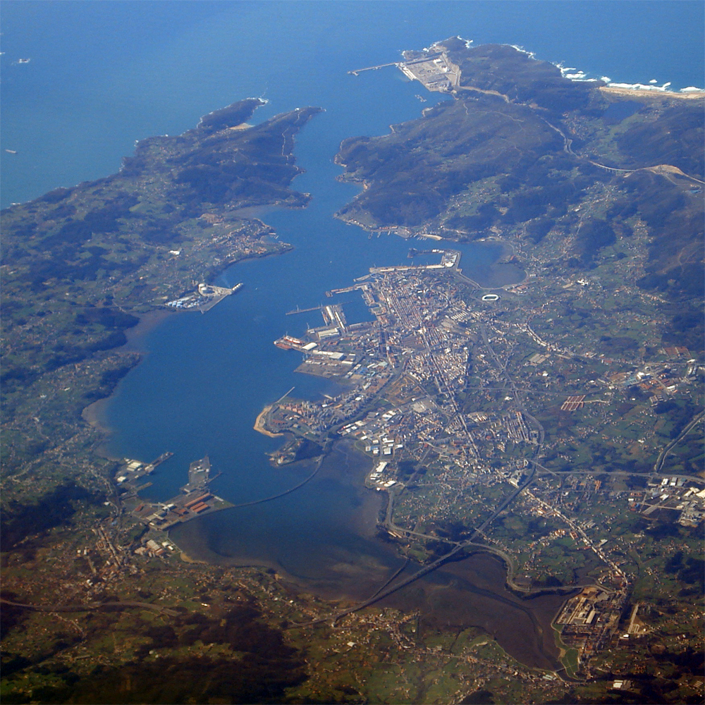 Aerial view of Ferrol