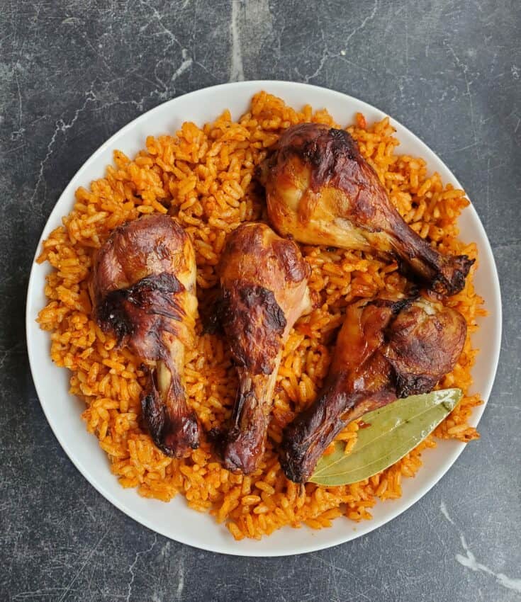 Jollof with grilled meats